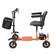 Alt View 5. VEVOR - 4-Wheel Folding Mobility Scooter for Adults & Seniors, 265LBS Loading Electric Mobility Scooter - Orange.