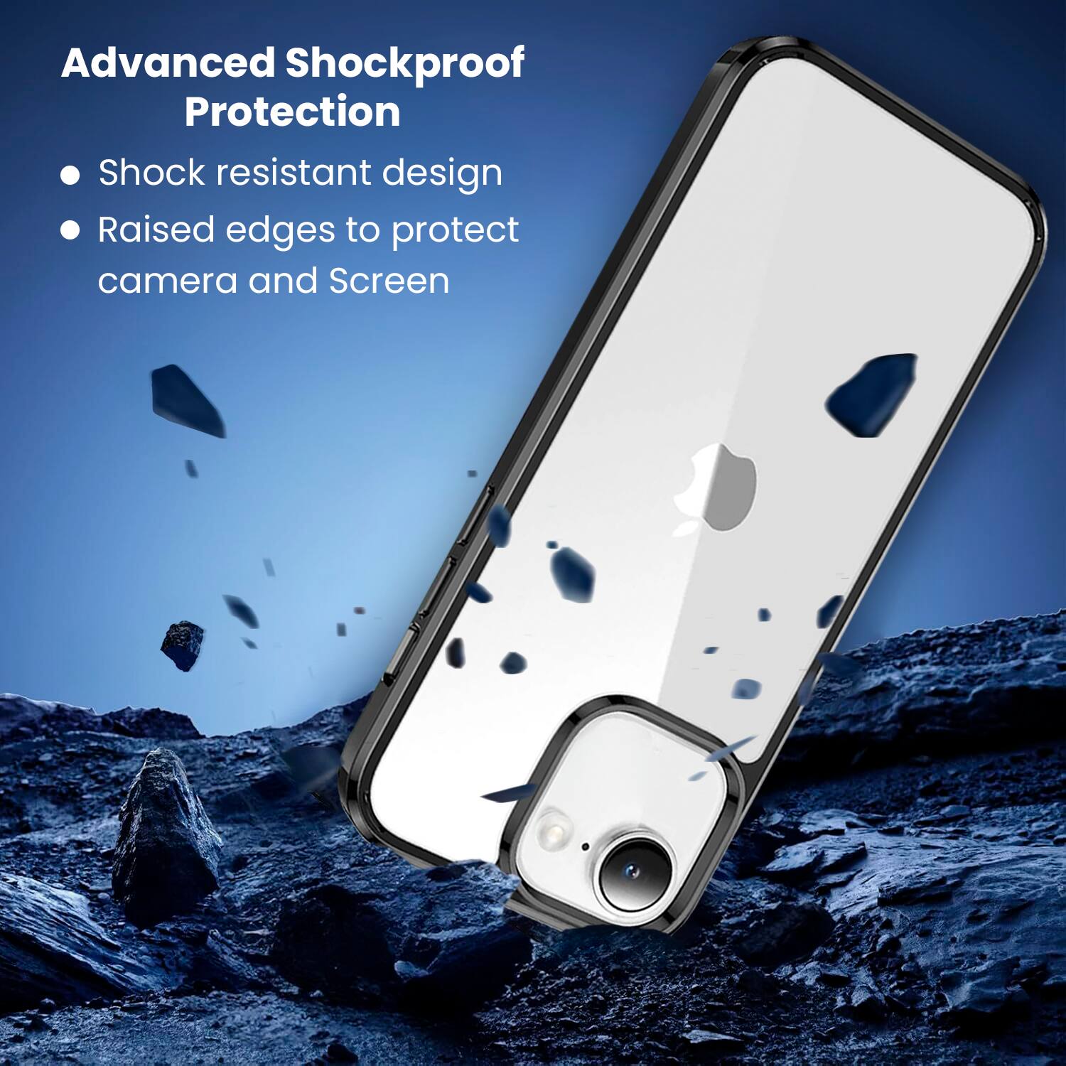 Advanced Shockproof Protection

Shock resistant design
Raised edges to protect camera and screen