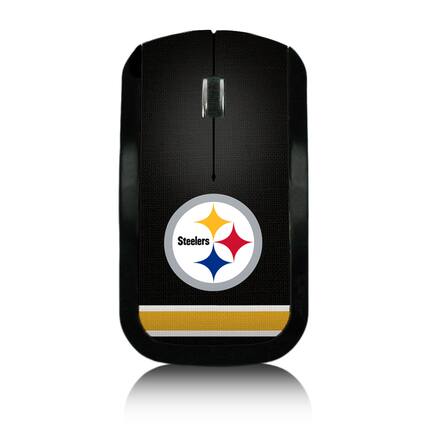 Front. Keyscaper - Pittsburgh Steelers Stripe Wireless Mouse - Multicolor.