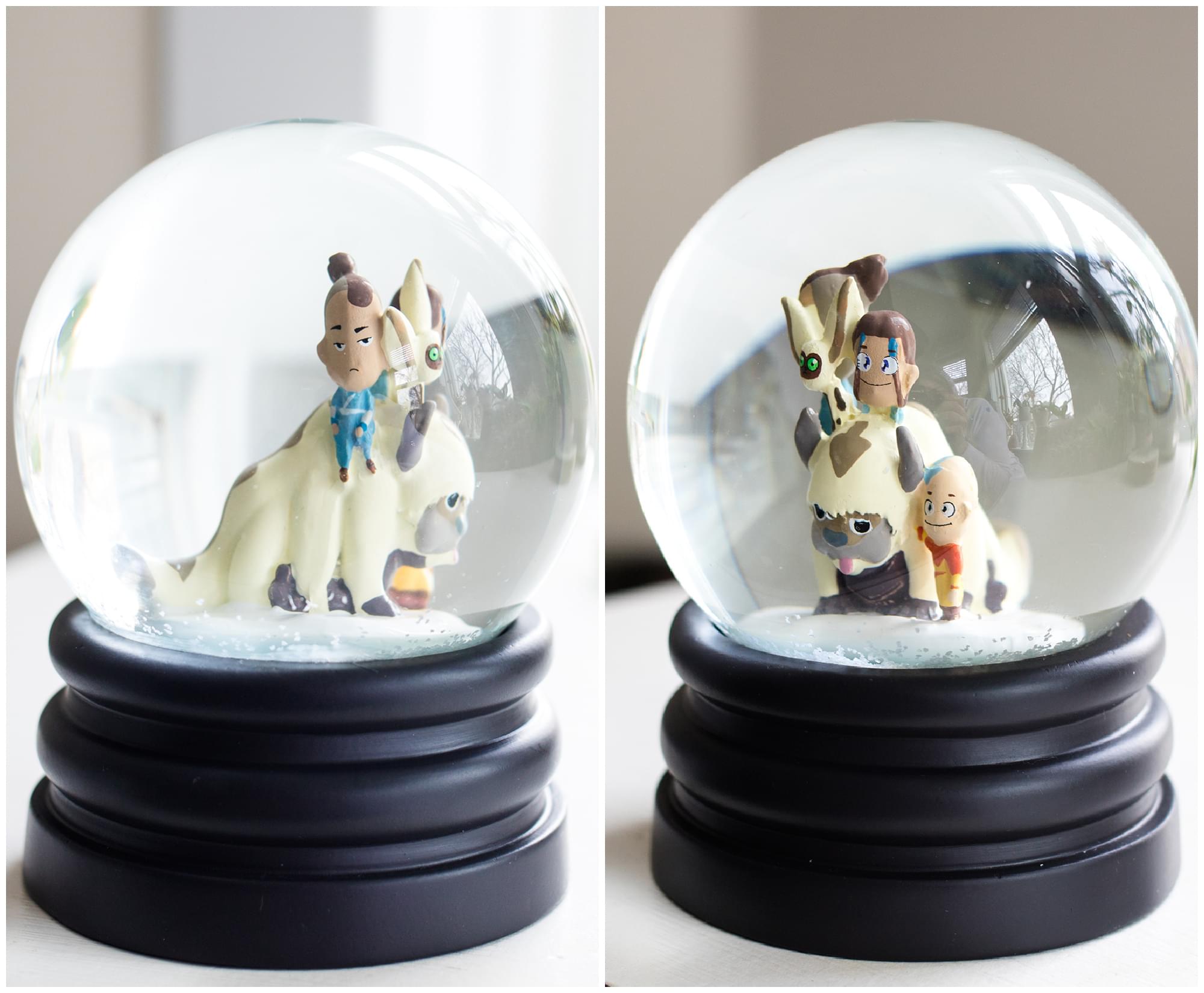 Alt View 2. Surreal Entertainment - Avatar: The Last Airbender Snow Globe Collectible Display Piece | 6 Inches Tall - White.