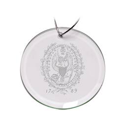 Jardine - Georgetown Hoyas 3'' Glass Round Ornament - Multicolor