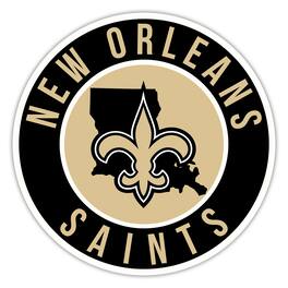 Fan Creations - New Orleans Saints 15" State Circle Sign - Multicolor