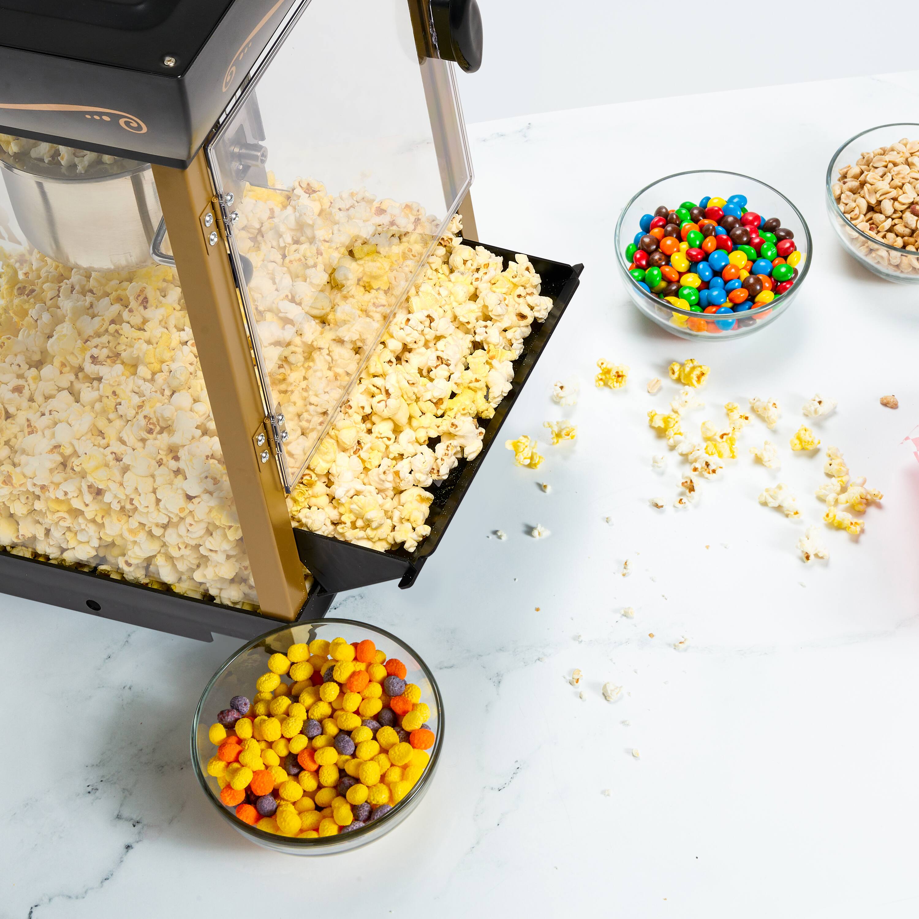 Alt View 10. Nostalgia - 2.5-oz. 10-Cup Popcorn Cart, 48-in. - Black.
