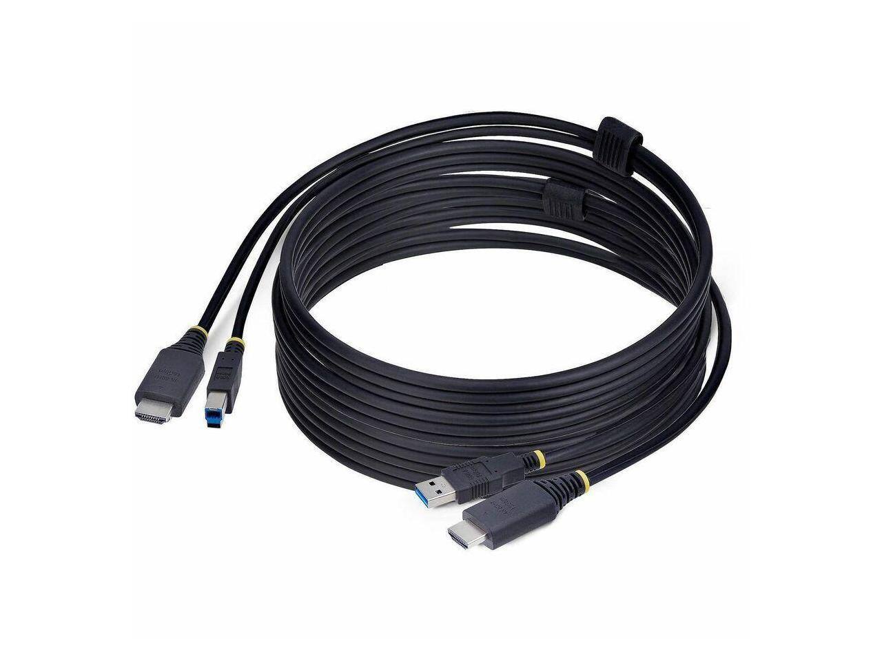 Alt View 4. StarTech.com - StarTech 10ft HDMI/USB 5Gbps KVM Cable, 4K 60Hz, HDMI 2.0 & USB Combo for KVM Switches.