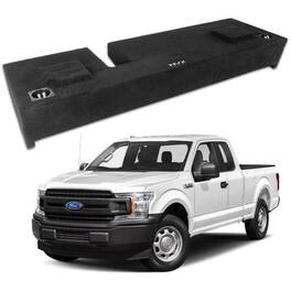 NVX - 2009-2018 Ford F-150 Extended Cab - Custom-Fit Empty Dual 10" Sealed Subwoofer Enclosure - Black