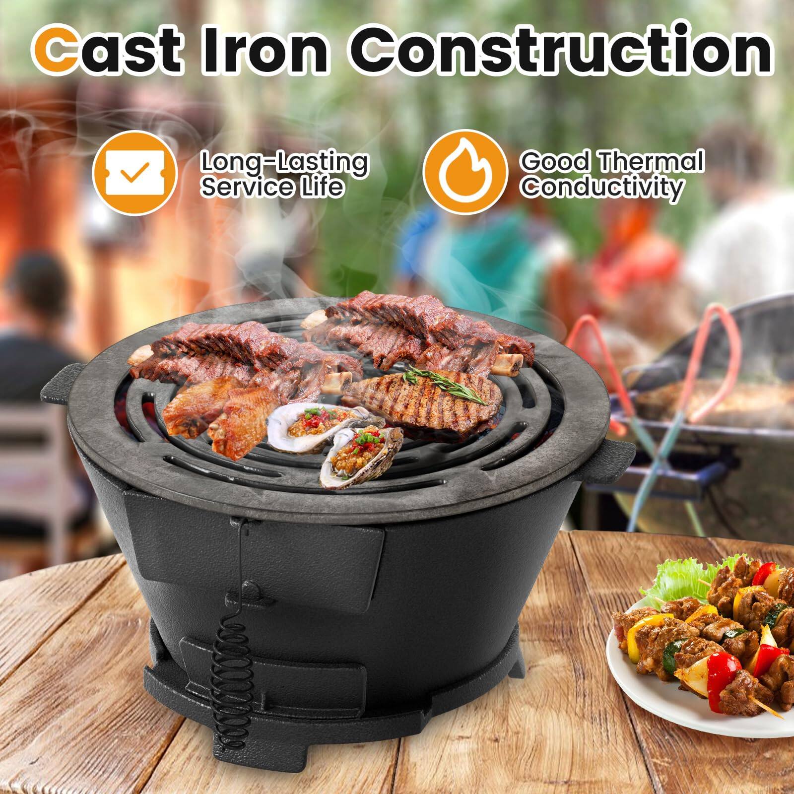 Cast Iron Construction

- Long-Lasting Service Life
- Good Thermal Conductivity