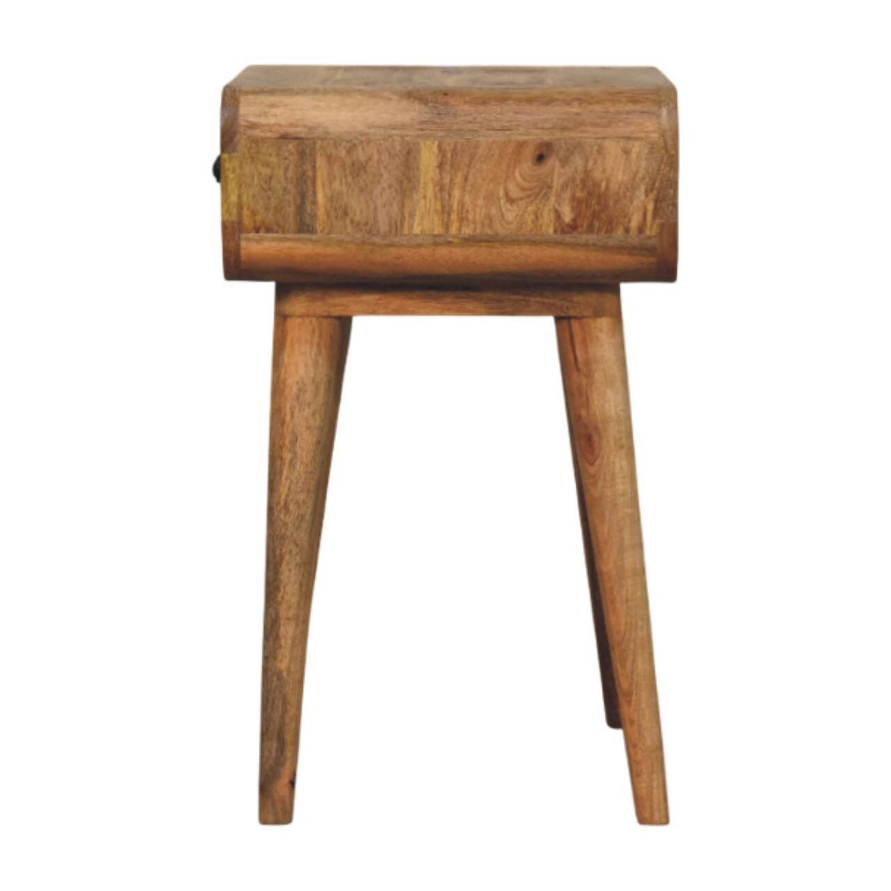 Alt View 4. Artisan Furniture - Artisan Furniture Solid Wood Avora Oak-ish Nightstand with 1 drawer - Oak.