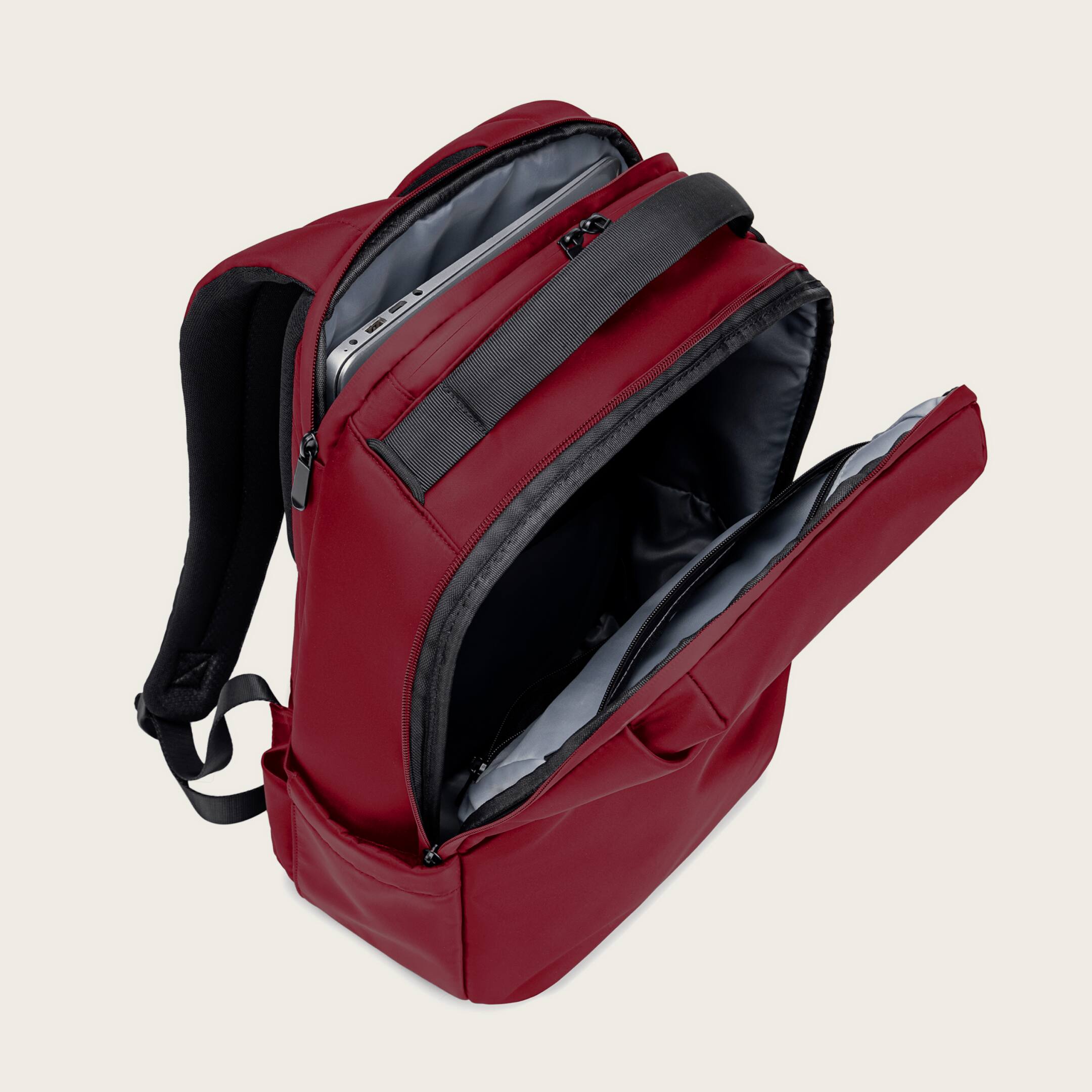 Alt View 8. Lux & Nyx - Lux & Nyx - Origami 16" Laptop Backpack - Crimson - Crimson.