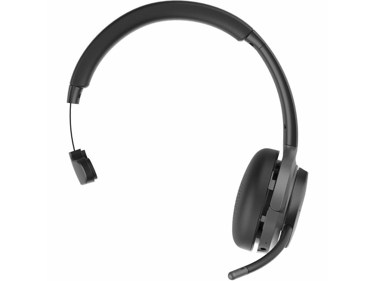 Left. Morpheus 360 - Morpheus 360 Advantage Wireless Mono Headset with Detachable Boom Microphone HS6200MBT - Comfortable - 32 Ohm - 20 Hz - Black.