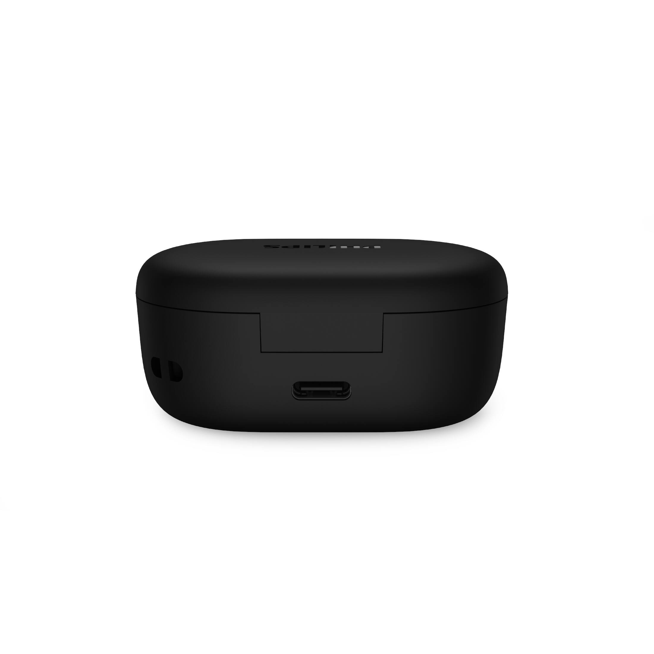 Alt View 1. Philips - TAT1300 True Wireless In-Ear Bluetooth Earbuds with SecureFit Ear Tips, 24H Playtime - Black.