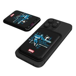 Keyscaper - Marvel Badge Black Magnetic Credit Card Wallet - Mister Fantastic