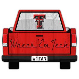 Fan Creations - Texas Tech Red Raiders 12'' x 12'' Truck Back D-cor - Multicolor