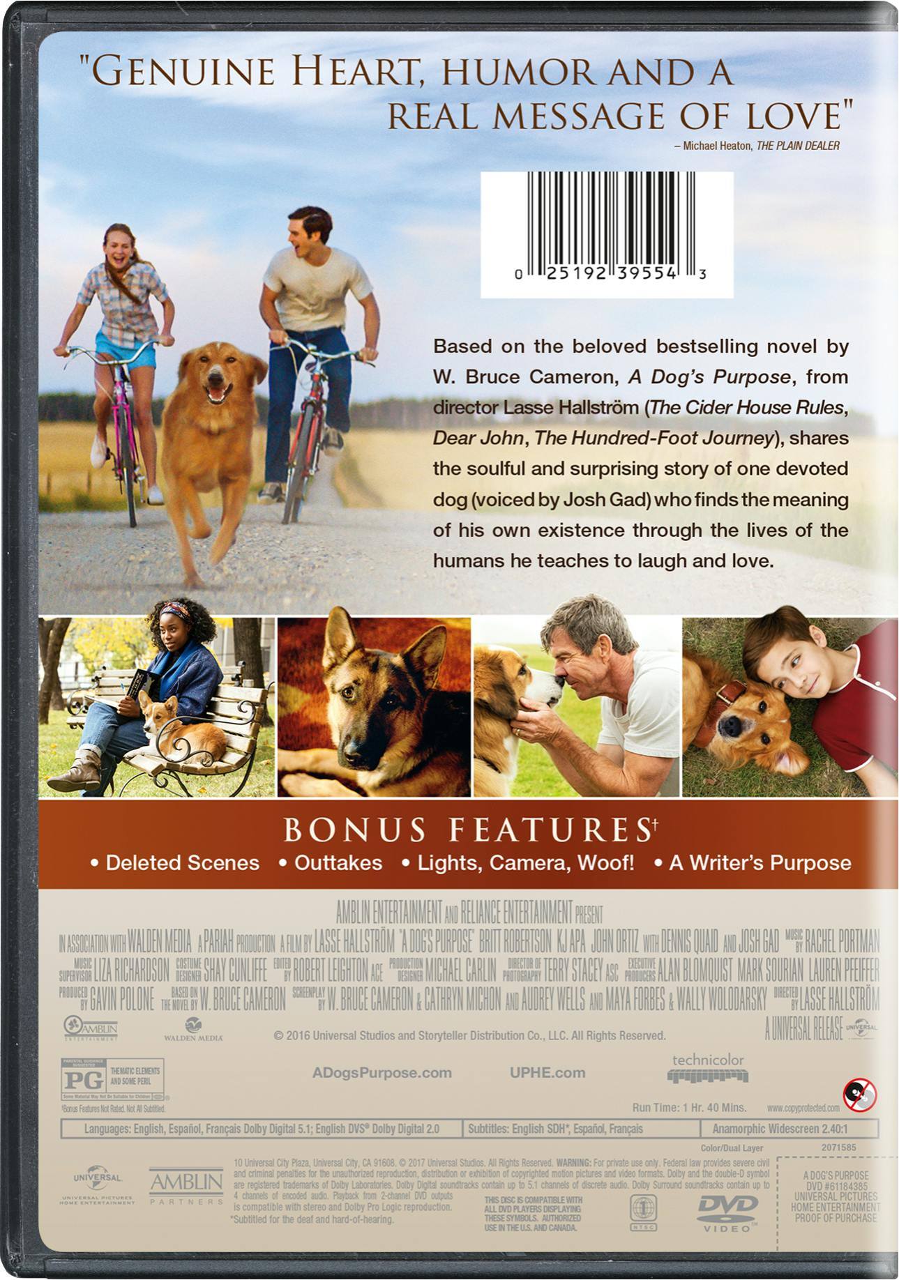 Angle. A Dog's Purpose [DVD].