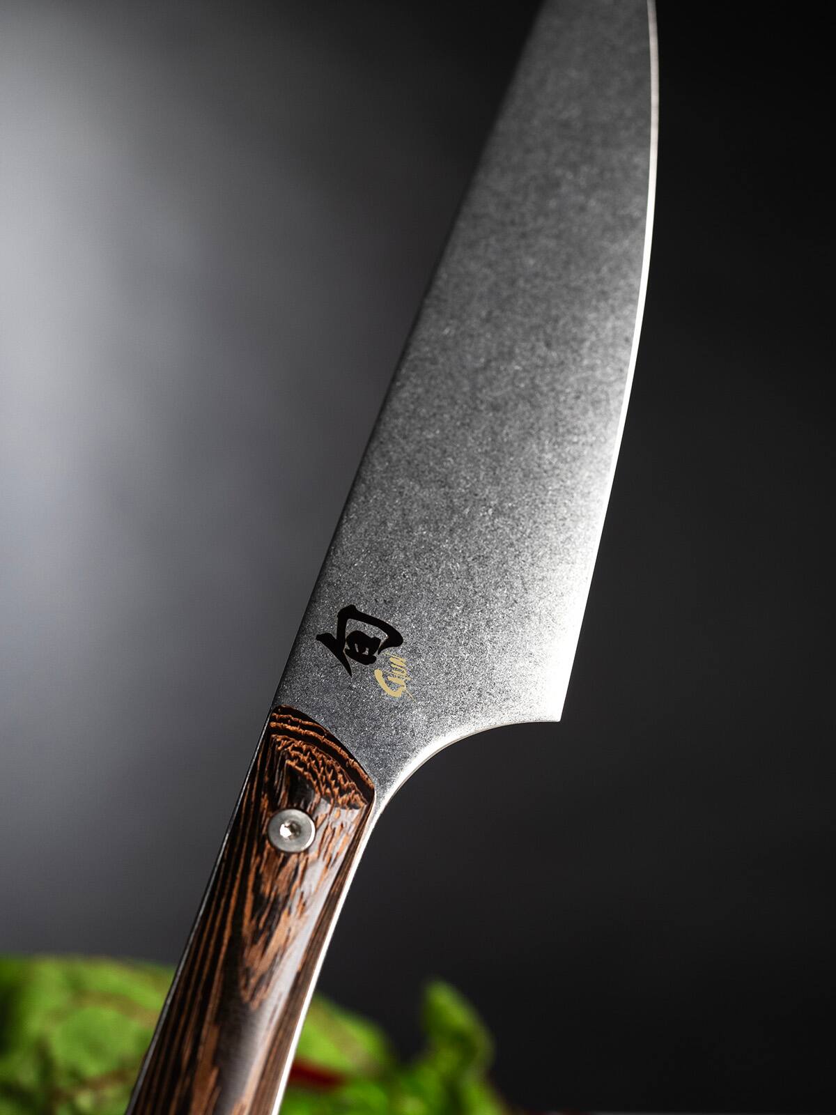 Alt View 2. Shun - Kanso 8 Inch Chef's Knife - Brown.
