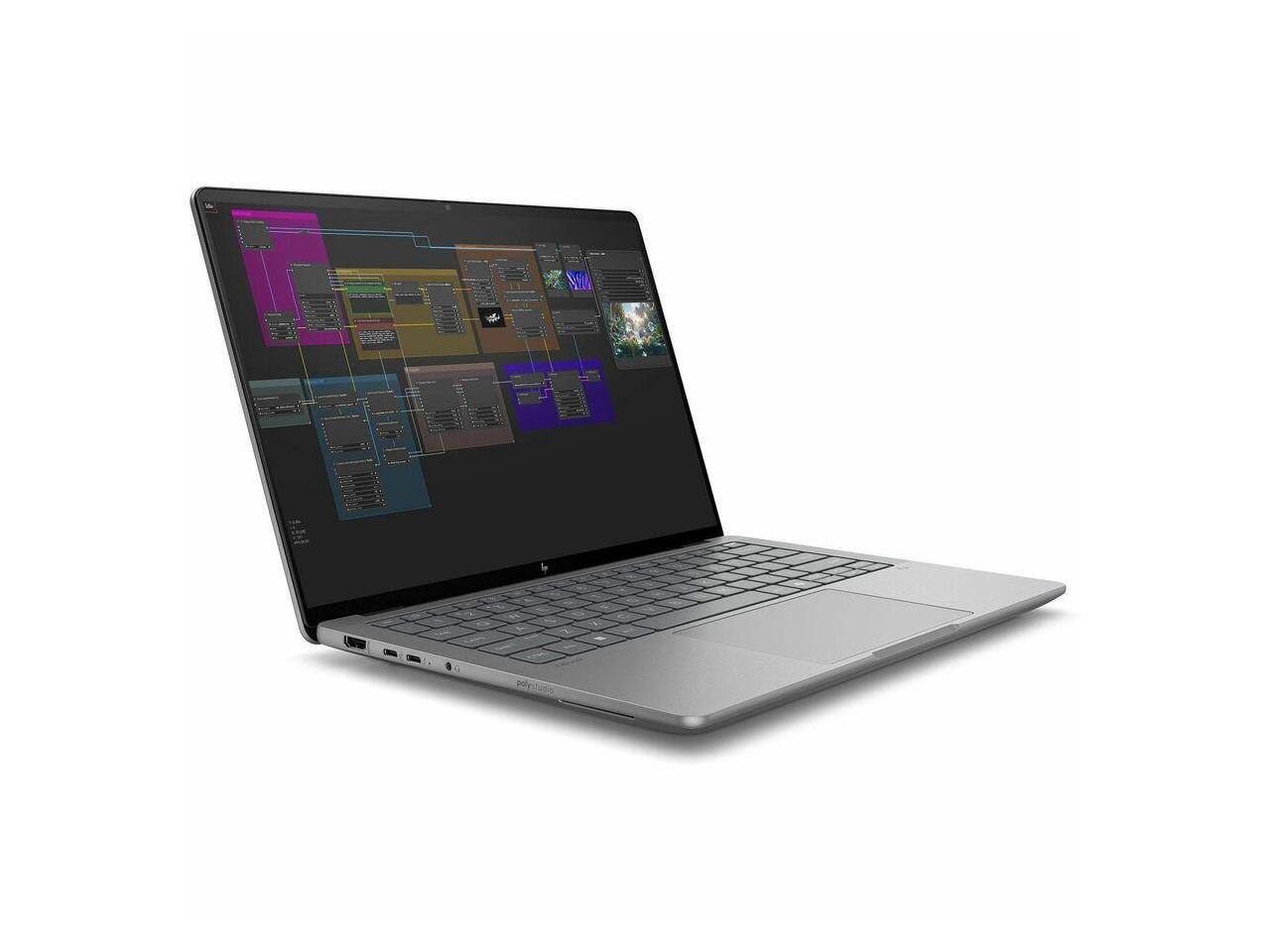 Alt View 4. HP - HP ZBook Ultra G1a 14" Touchscreen - Ryzen AI 380 - 16GB - 1TB SSD - Win 11 Pro - Meteor Silver.