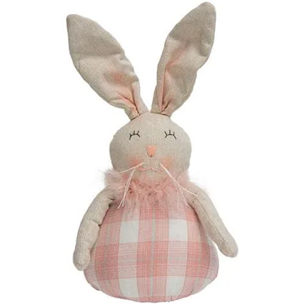 Front. BreeBe - *Pink Plaid Bunny - Pink.