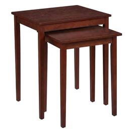 FurniFact - Wood Finish End Tables with Storage Shelves for Living Room and Bedroom - Brown