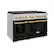 Left. ZLINE - ZLINE Autograph 48 in. Paramount Gas Range with Bronze Accents (SGRSZ-BLM-48-CB) - Black.