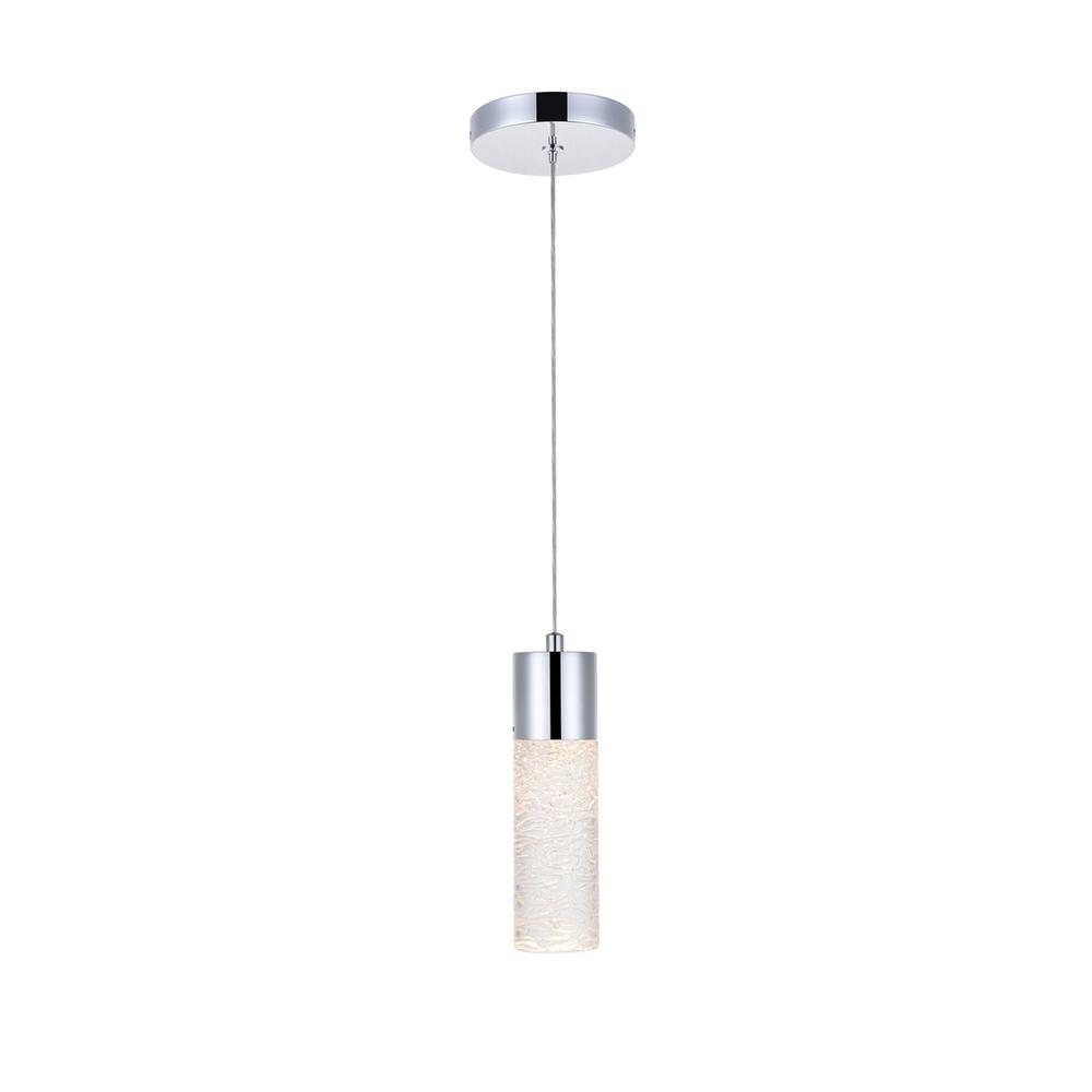 Alt View 5. Elegant Lighting - Constellation 1 light Chrome LED Pendant - Chrome.