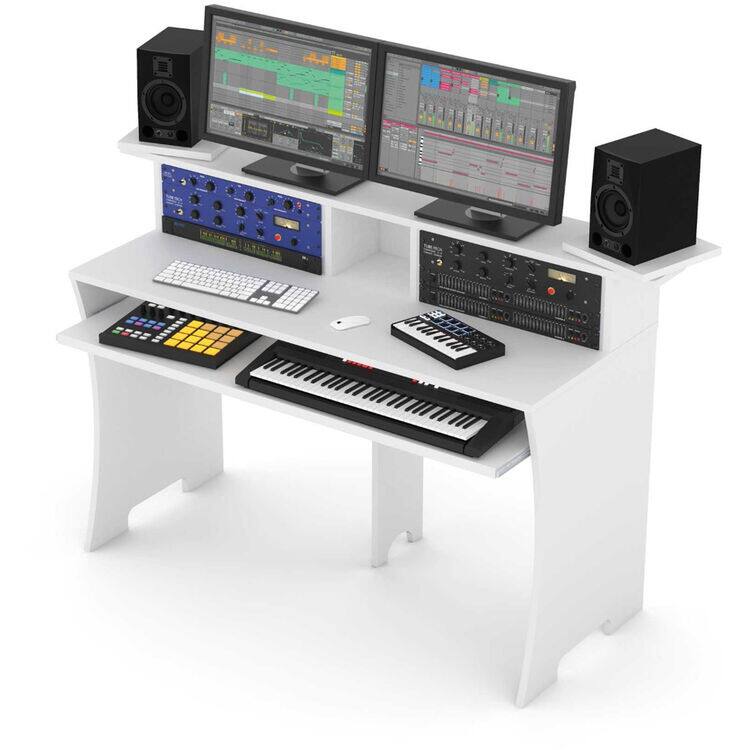 Left. Glorious - GLORIOUS Workbench Work Console (White) - White.