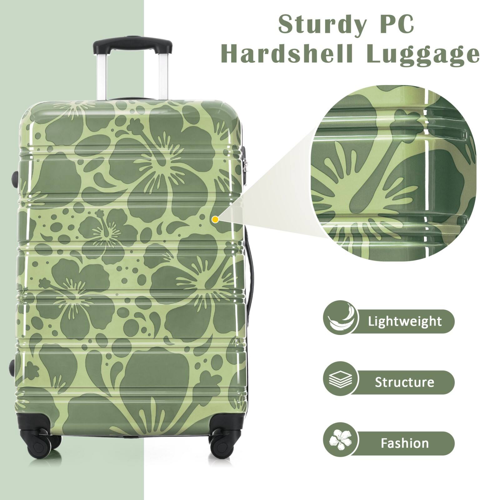 Sturdy PC Hardshell Luggage

- Lightweight
- Structure
- Fashion