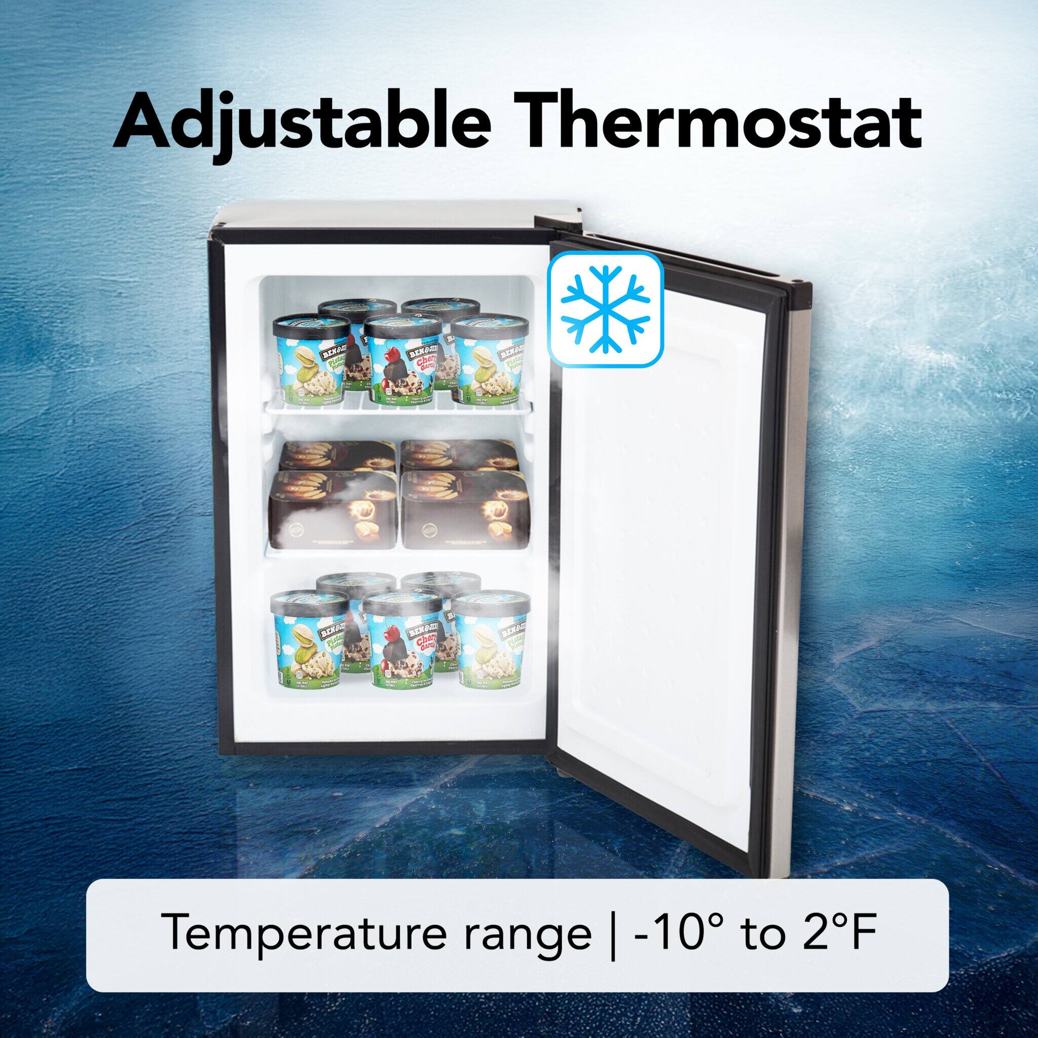 Adjustable Thermostat

Temperature range | -10° to 2°F