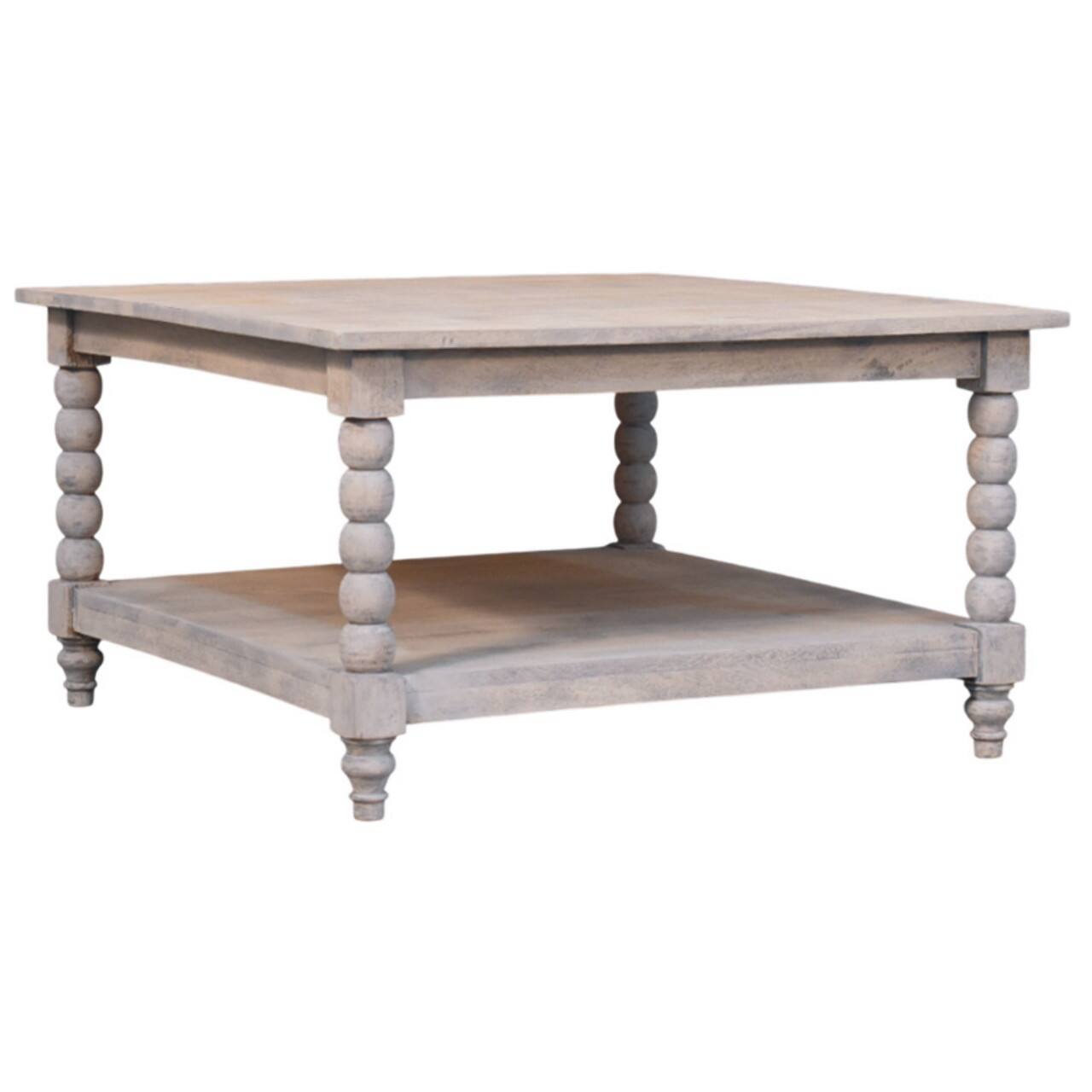 Left. Artisan Furniture - Artisan Furniture Solid WoodBarclay Acid Wash Coffee Table - Brown.