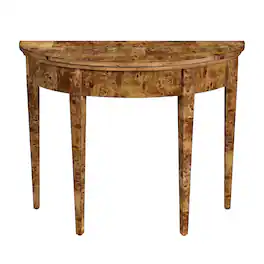 Butler Specialty - Hampton 36 in. W Demilune Wood 1 Drawer Console Table - Medium Brown