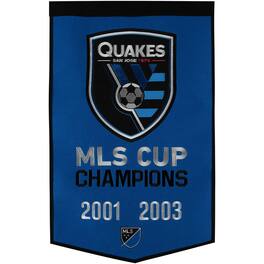 Winning Streak Sports - San Jose Earthquakes Dynasty Banner - Blue
