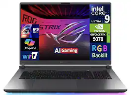 ASUS - rog strix 18" wqxga ultra 9- 275hx 32gb 1tb ssd rtx 5070 w11h laptop - Gray