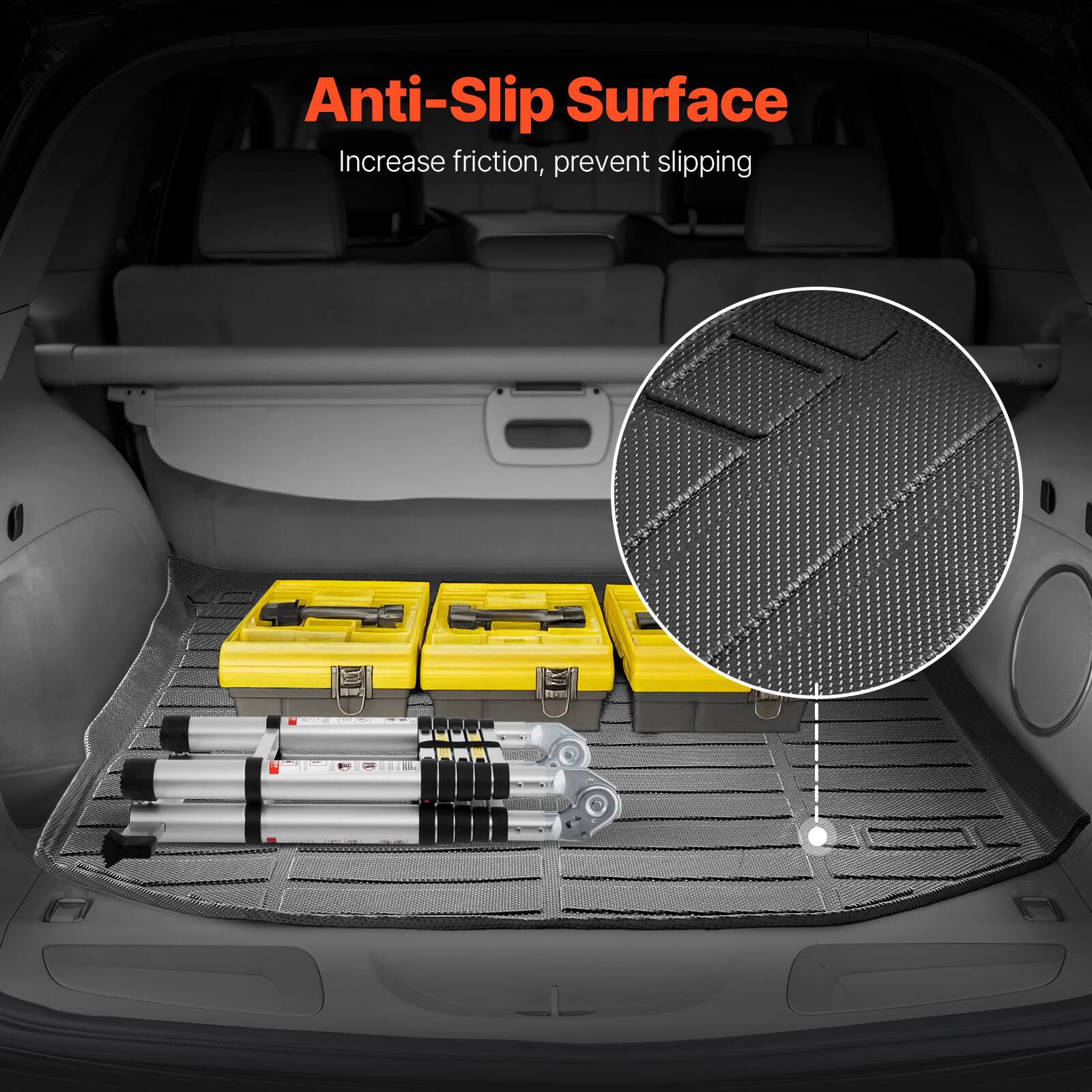 Anti-Slip Surface  
Increase friction, prevent slipping