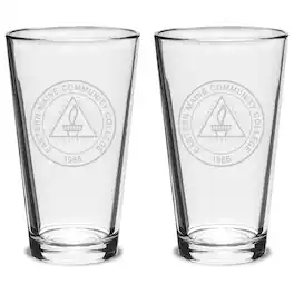 Jardine - EMCC Golden Eagles 16oz. 2-Piece Classic Pub Glass Set - Multicolor