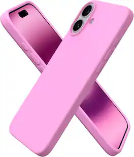 Ornarto - Designed for iPhone 16 Plus Case 6.7", Liquid Silicone 3 Layers Full Covered Protective Cover - Cherry Blossom