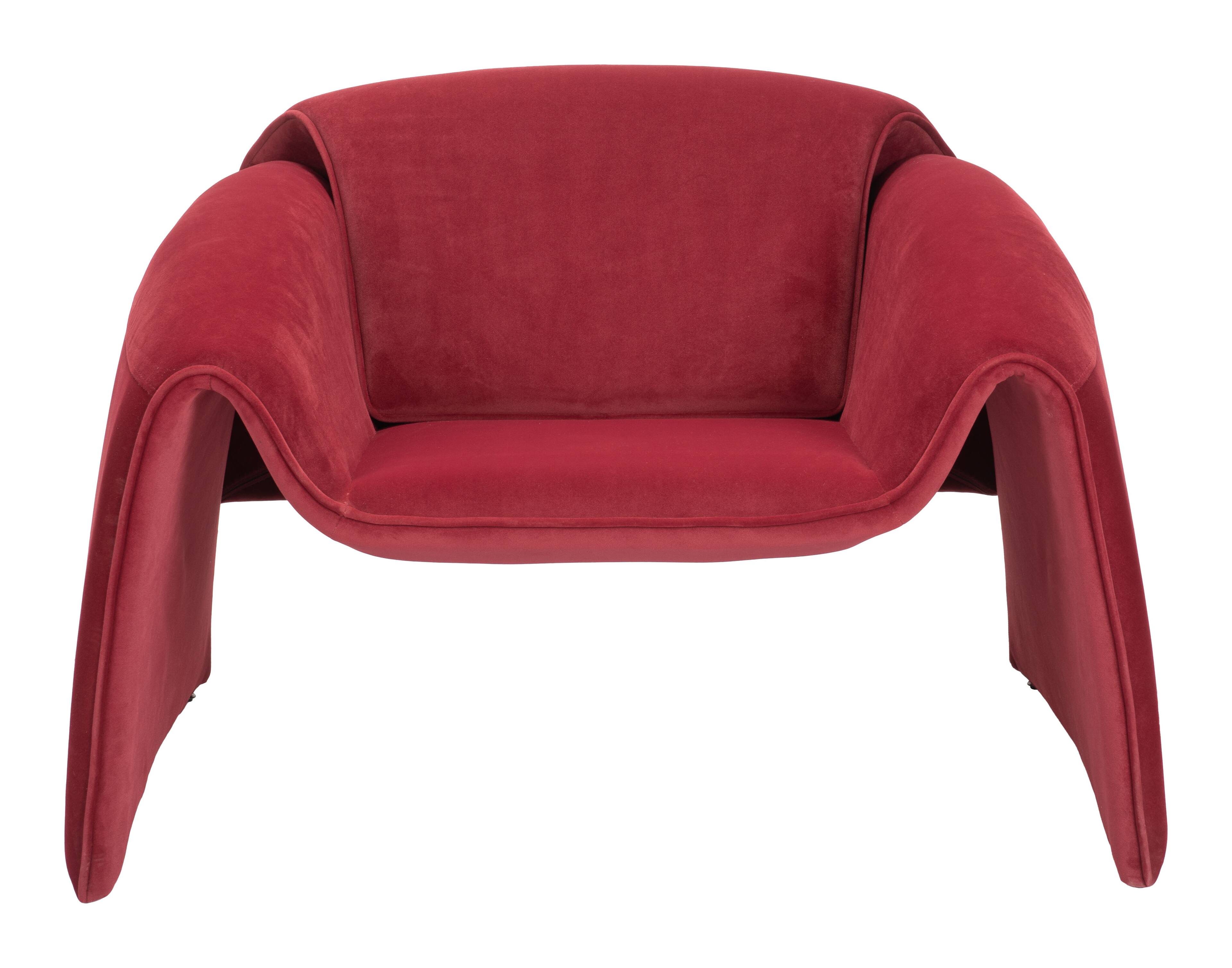 Alt View 1. Hivvago - Horten Accent Chair Red - Red.