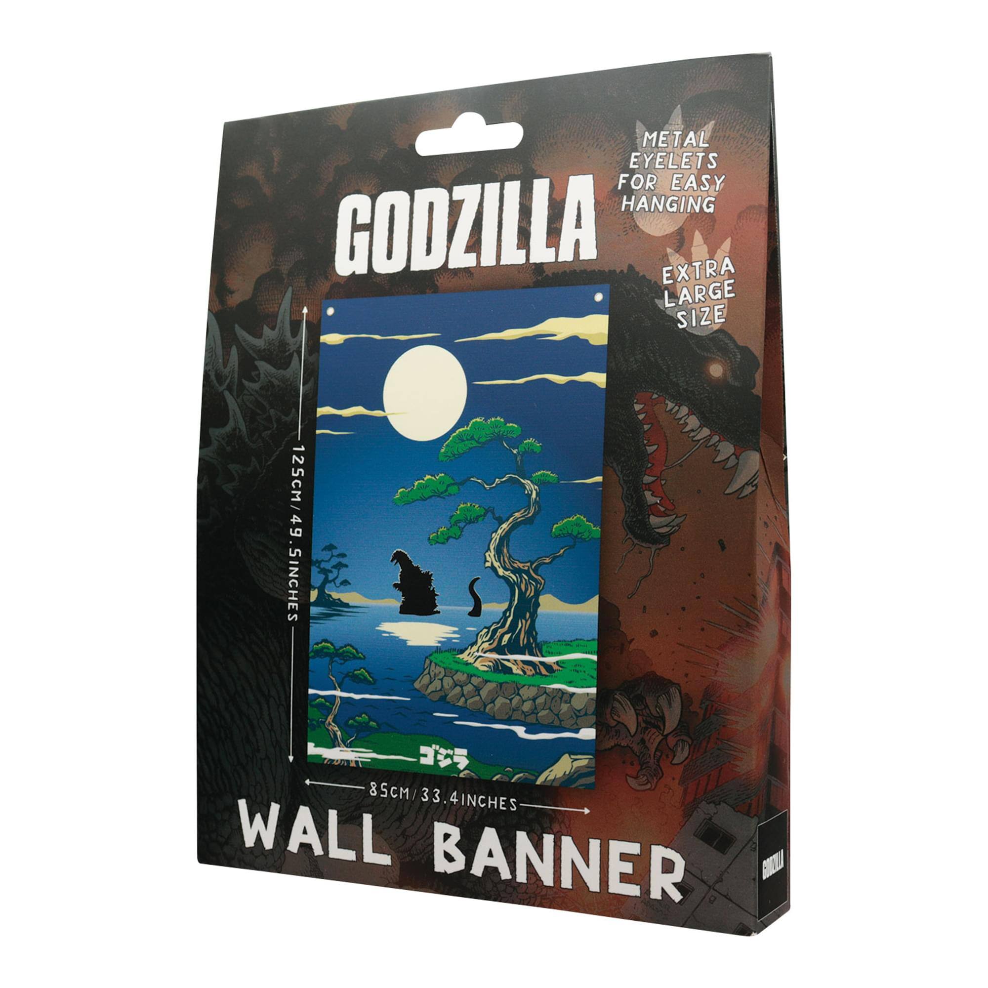 METAL EYELETS FOR EASY HANGING  
GODZILLA EXTRA LARGE SIZE  
125CM / 49.2 INCHES  
85CM / 33.4 INCHES  
WALL BANNER