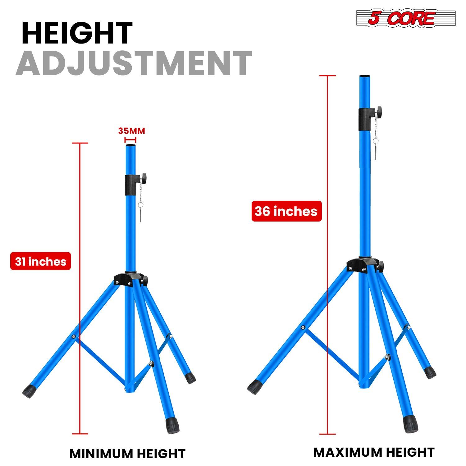 HEIGHT ADJUSTMENT

5 CORE

35MM

31 inches

MINIMUM HEIGHT

36 inches

MAXIMUM HEIGHT