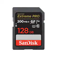 SanDisk Extreme PRO 200 MB/s SD V30 XC I 1 3 10 128 GB