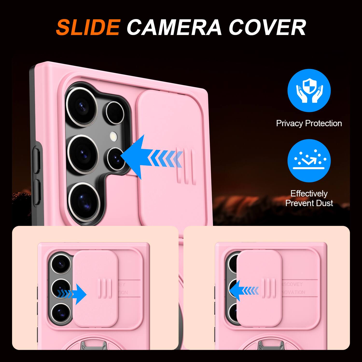 SLIDE CAMERA COVER

Privacy Protection

Effectively Prevent Dust