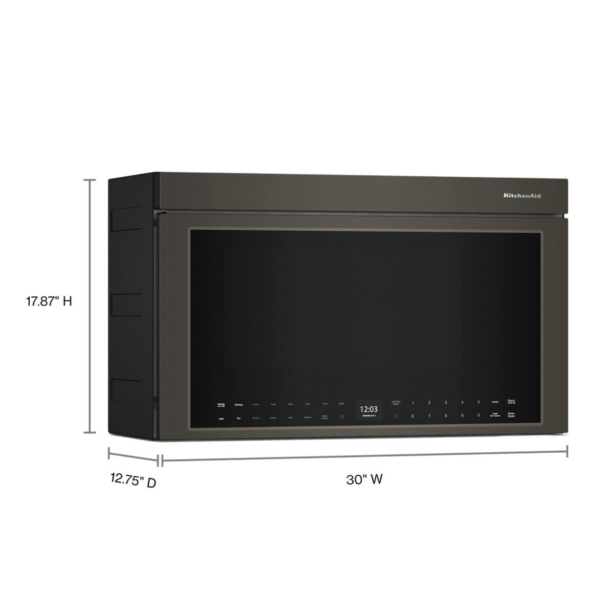 KitchenAid 17.87" H x 12.75" D x 30" W