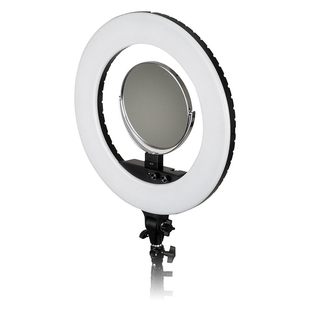 Front. Fotodiox - Selfie Starlite Vlog Light - 18in Bi-Color Dimmable LED Ring Light f/ Portrait, Gaming, Makeup, YouTube, Live Streaming.