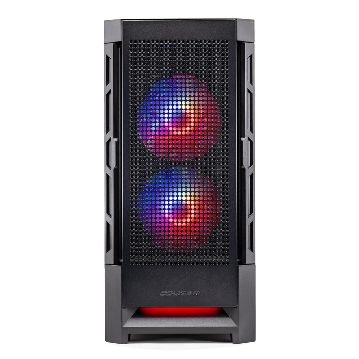 Left. Skytech Gaming - Skytech BLAZE4MINI - AMD Ryzen 7 7700, 9060XT 16GB, 32GB 6000 MHz DDR5 RAM, 650W GOLD PSU - Black.