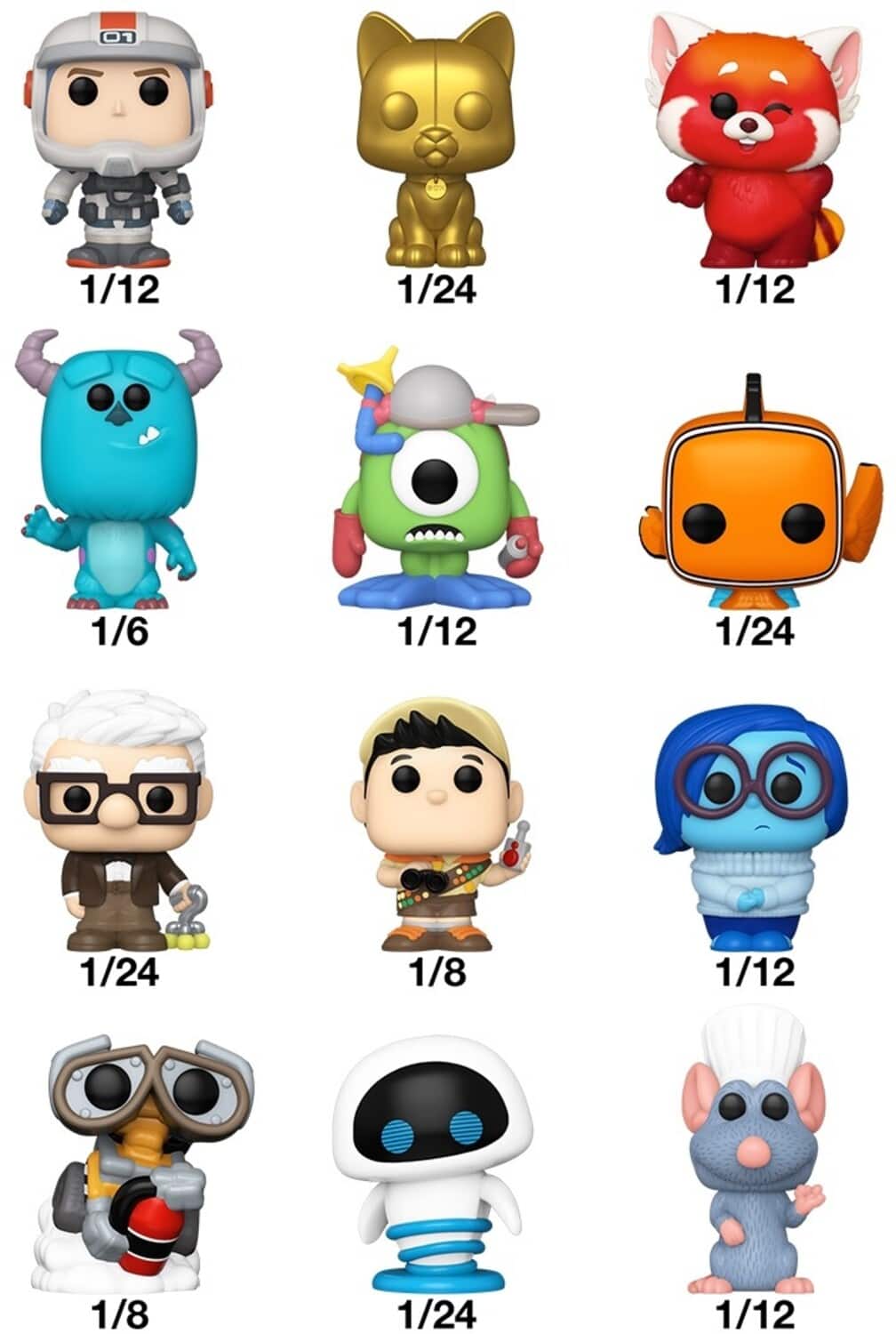 FUNKO Bitty POP! Singles: Pixar (One Random Bitty POP! Per Purchase) - COLLECTABLES - Multicolor