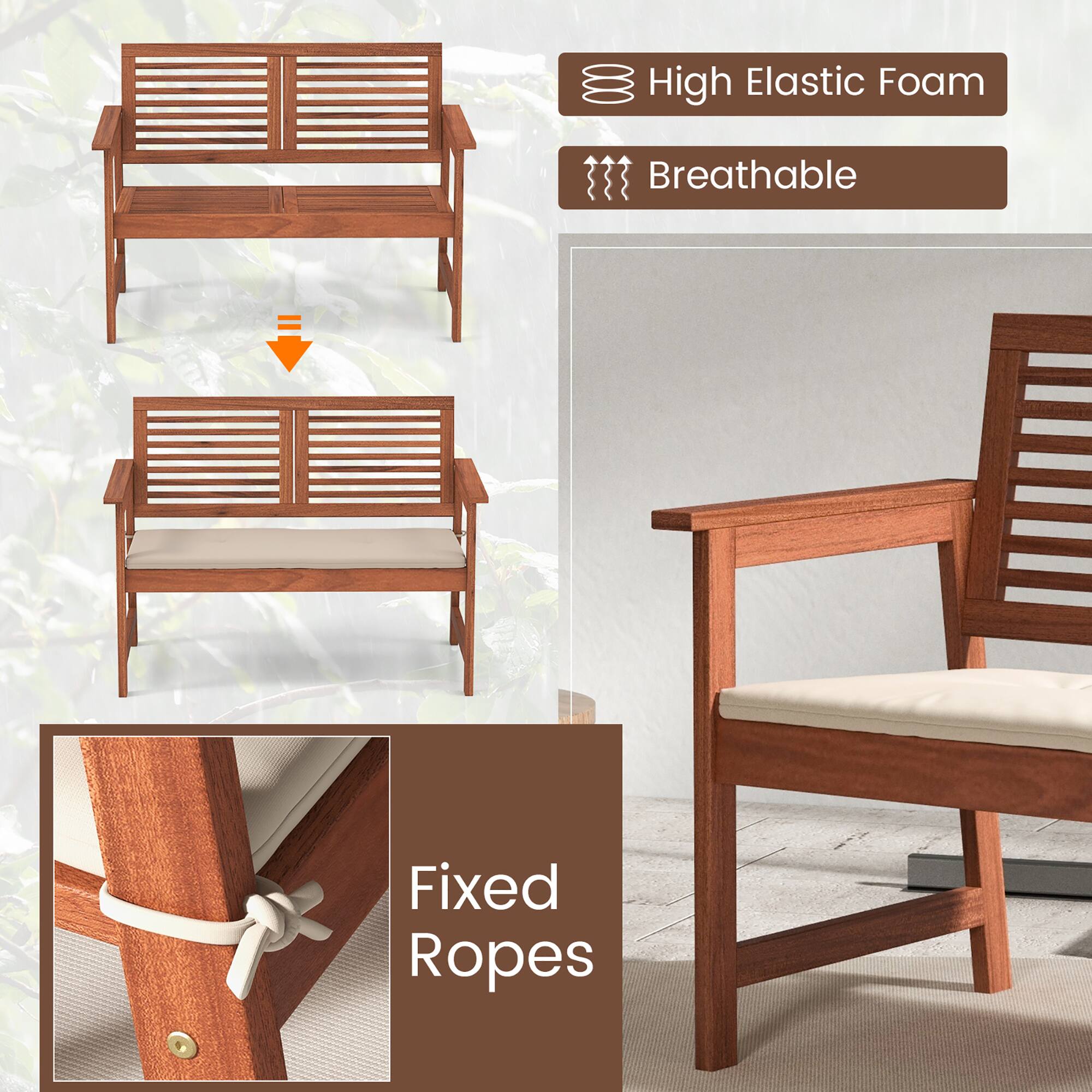 High Elastic Foam, Breathable, Fixed Ropes