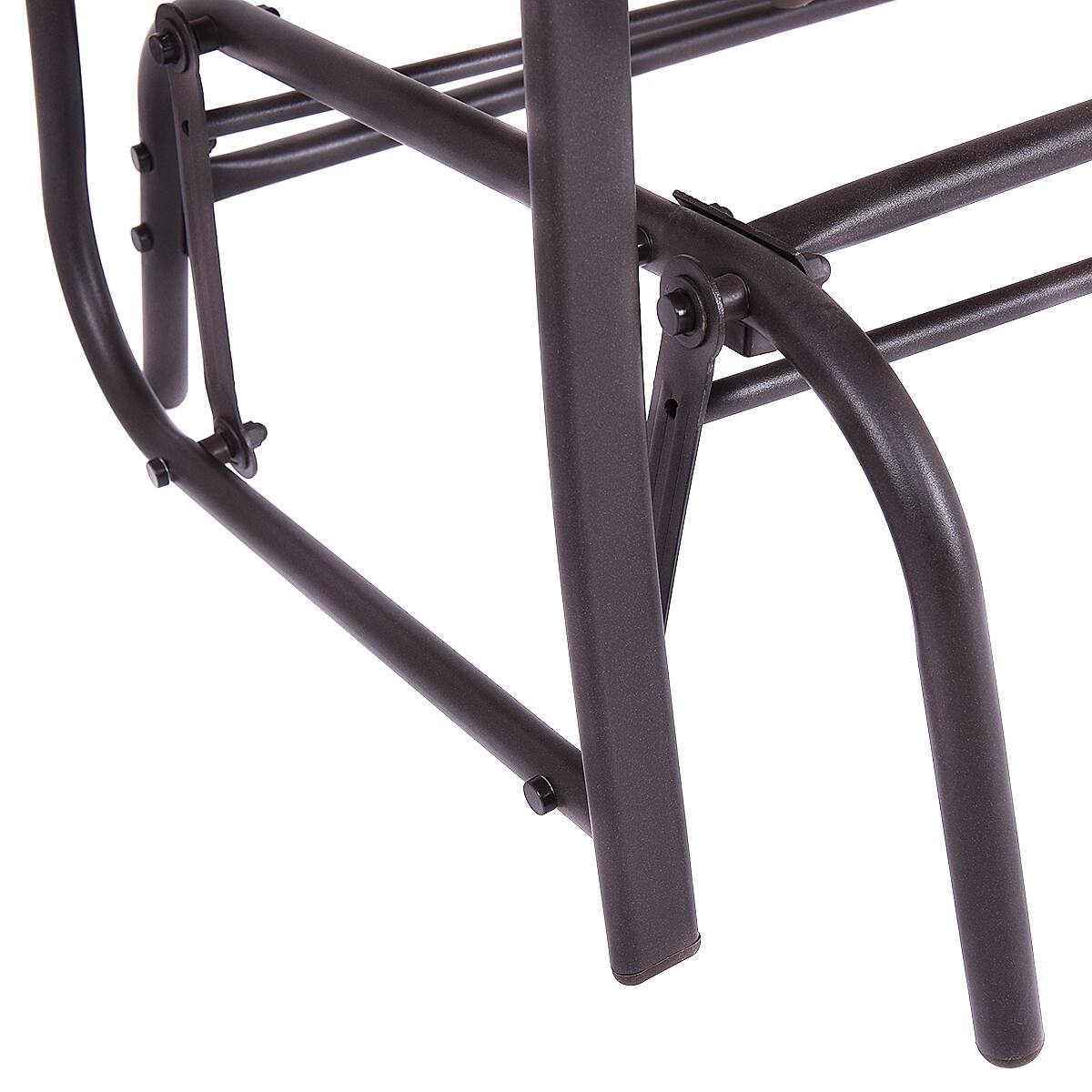 Alt View 7. Costway - Costway Patio Glider Outdoor Rocking Bench Double 2 Person Chair Loveseat Armchair Backyard - Brown.