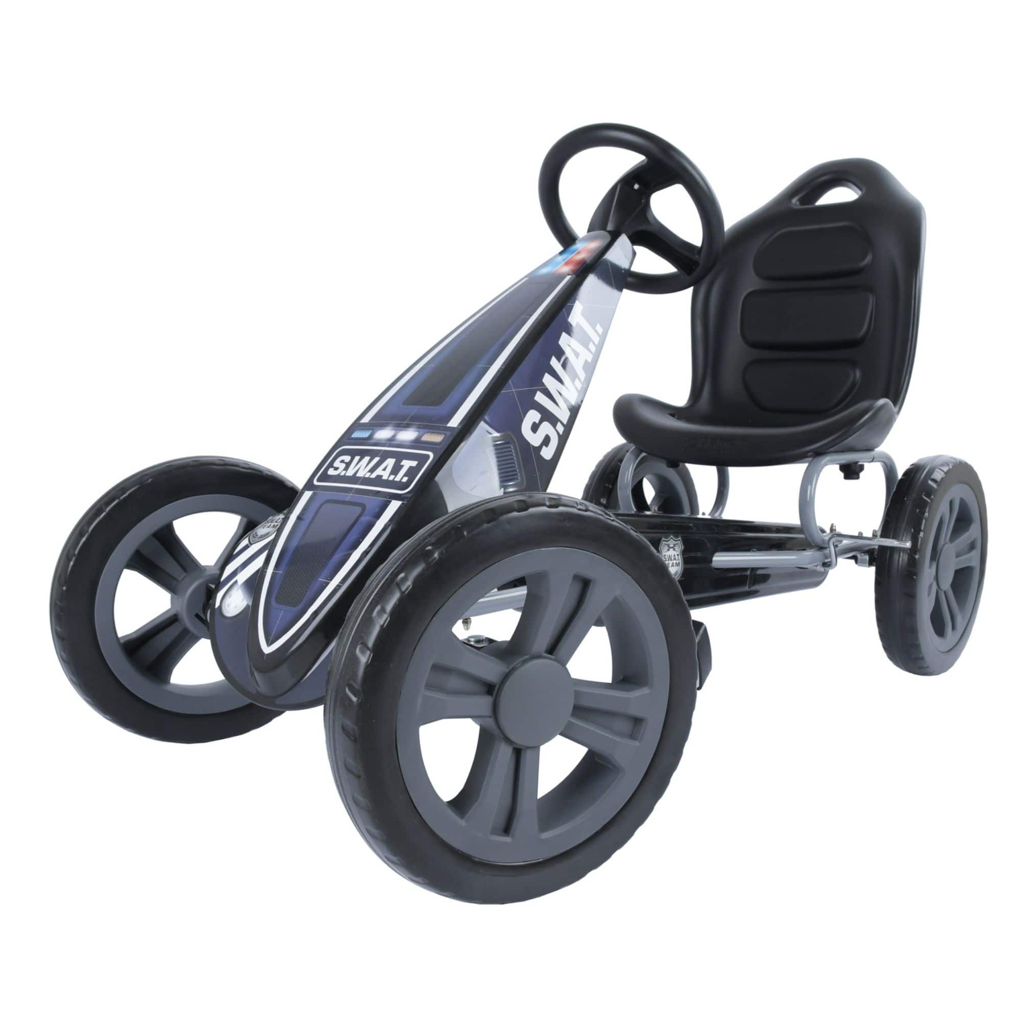 hauck - Cyclone Pedal Go Kart with Adjustable Seat for Kids Ages 4 to 8 - S.W.A.T