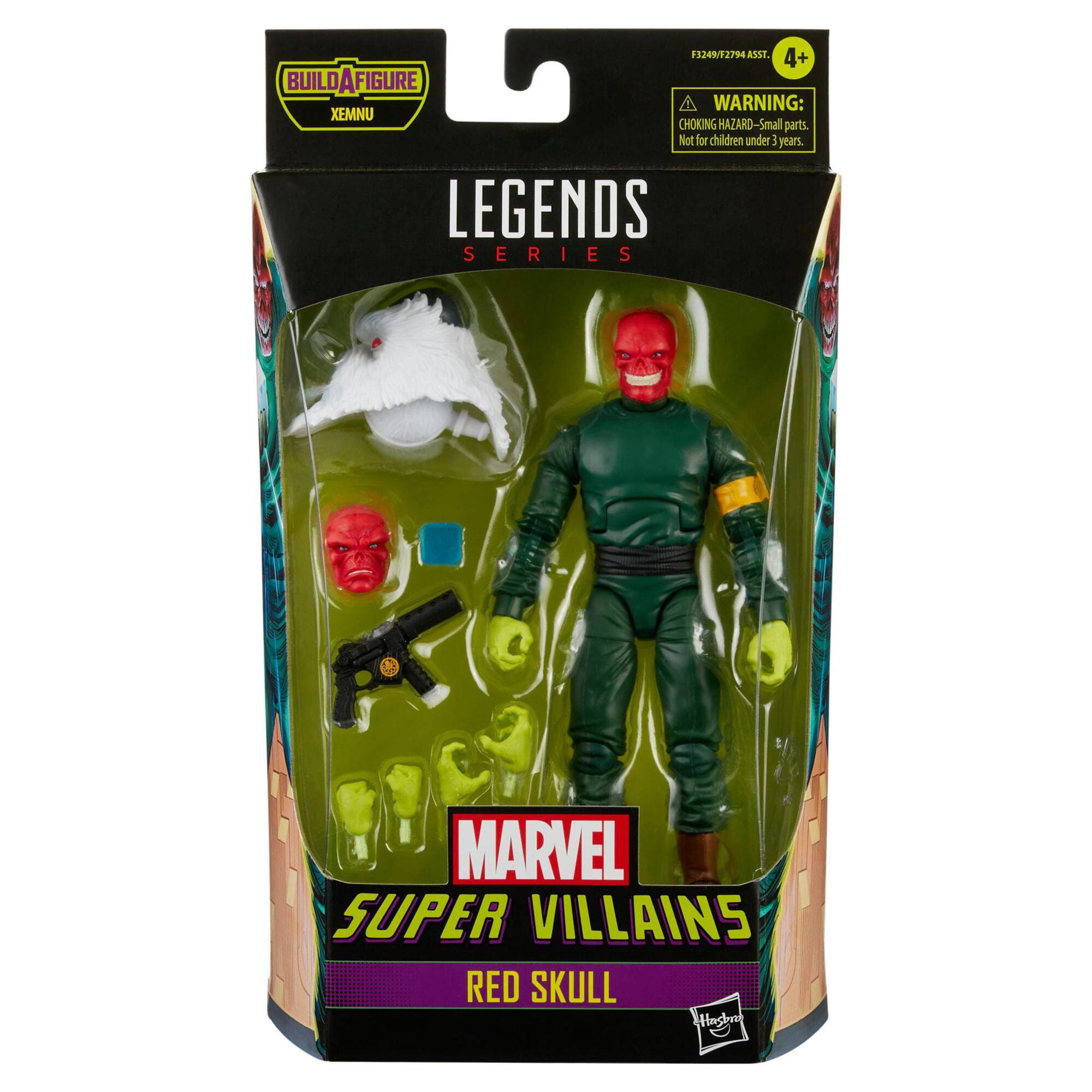 13249/72794 ASST 4+  
BUILD A FIGURE  
XEMNU  
LEGENDS SERIES  
MARVEL SUPER VILLAINS  
RED SKULL  
WARNING: CHOKING HAZARD - Small parts. Not for children under 3 years.