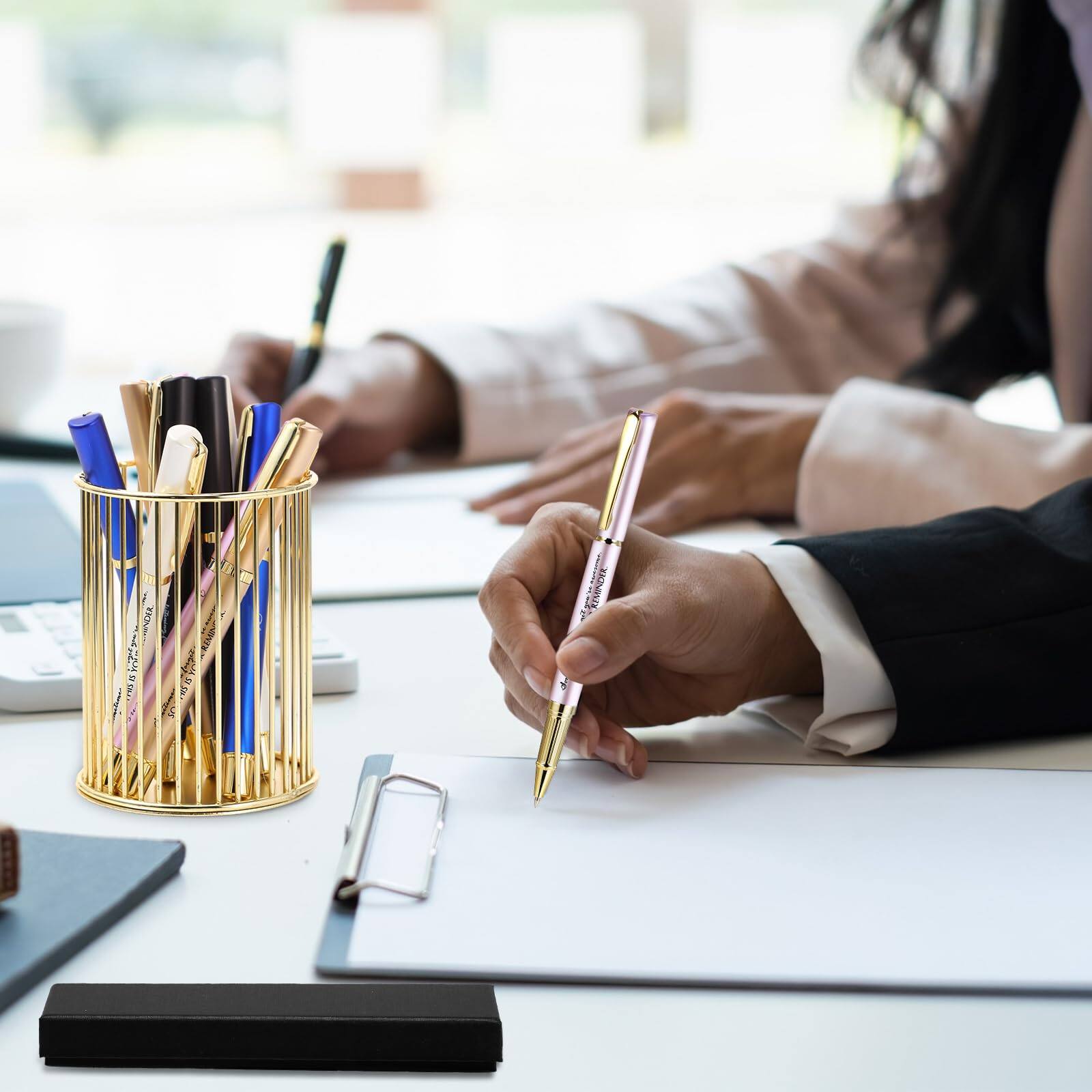 Alt View 5. Paradigms Interiors - Thank You Pen Employee Appreciation Ballpoint With Engraved Inspirational Quotes Box For Thanksgiving Assistants Teac....