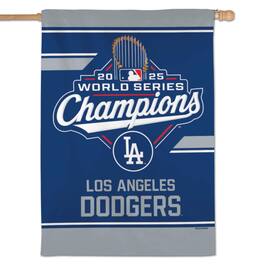WinCraft - Los Angeles Dodgers 2025 World Series Champions 28" x 40" Double-Sided Vertical Banner - Multicolor