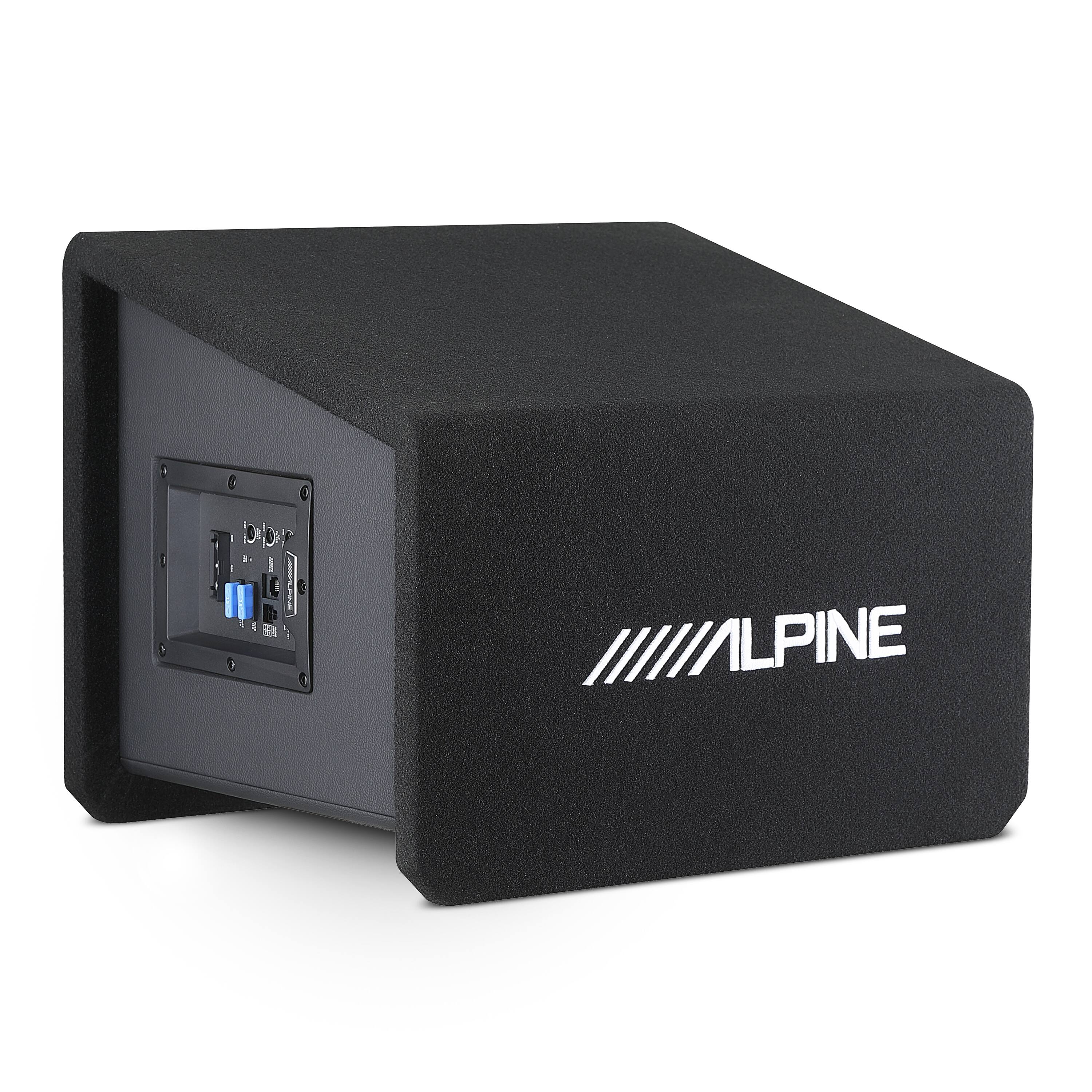 Alt View 5. Alpine - Alpine PWE-SB10  10" Powered Subwoofer Wedge Enclosure - Black.