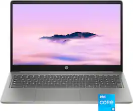 HP - 15.6" Full HD Chromebook Plus Laptop with Google AI - Intel Core i3 - 8GB Memory - 128GB UFS - Mineral Silver